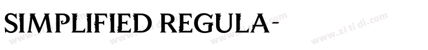 Simplified Regula字体转换